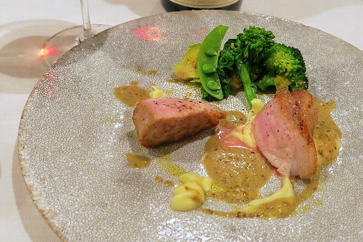 メイン 蕗の薹のソース美味!