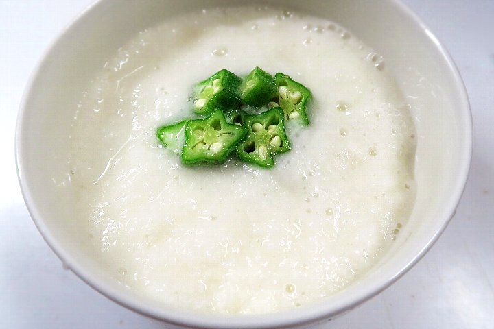 オクラと長芋