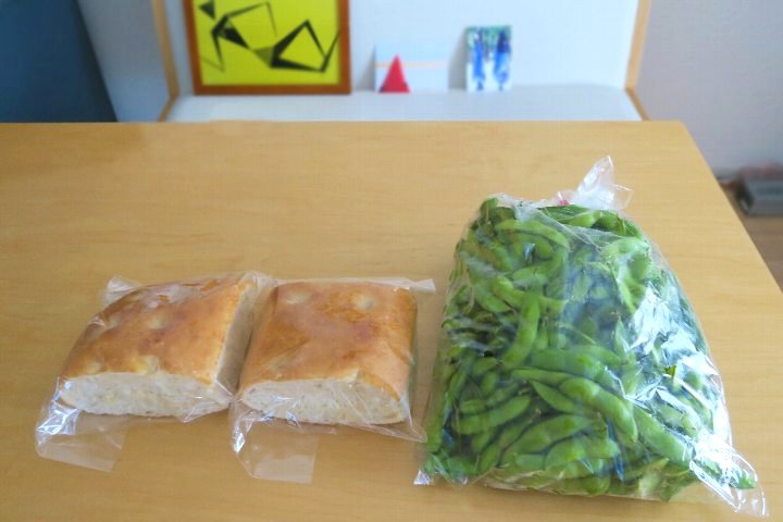 枝豆とパン