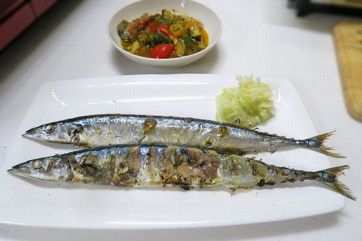 秋刀魚とラタトゥイユ