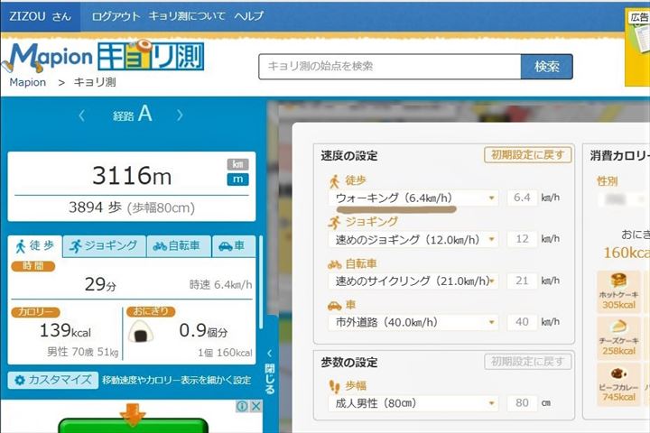 ウォーキング