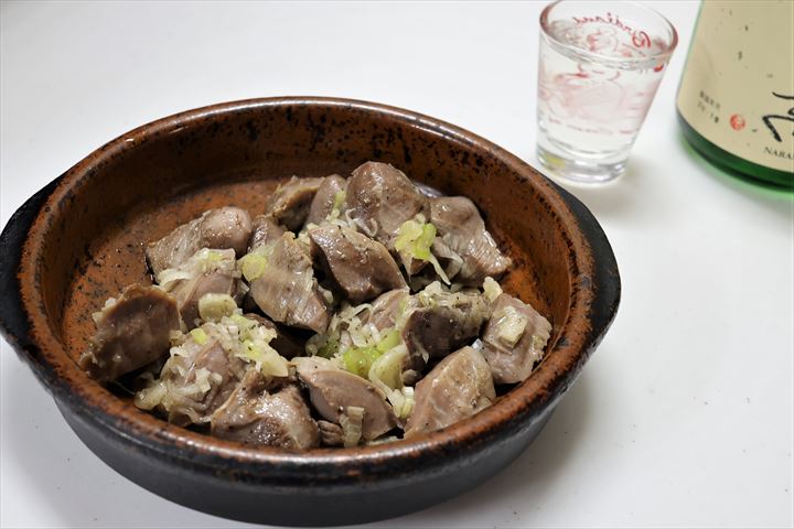 砂肝ネギ塩和え