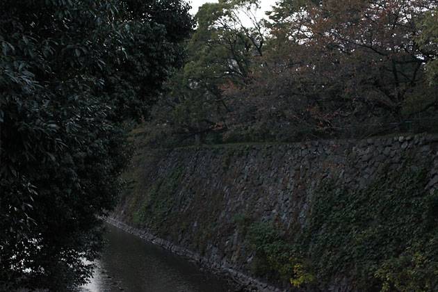 名古屋城：御深井丸と西之丸の間 鵜の首