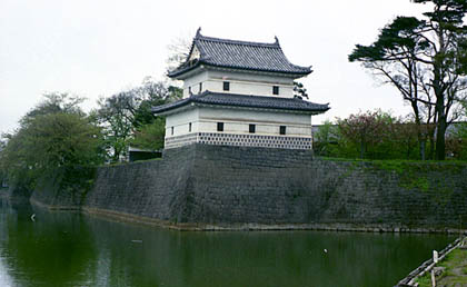 新発田城：本丸鉄砲櫓跡に移築された、二の丸隅櫓