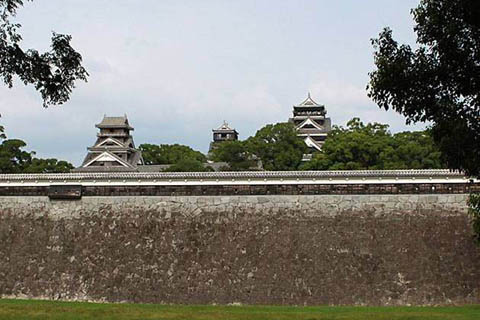 熊本城 二の丸から大天守、小天守、宇土櫓