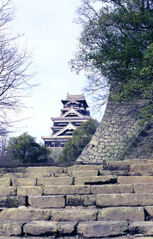 熊本城 二様の石垣 天守も見る