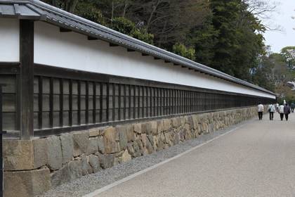 彦根城：玄宮園を囲う塀