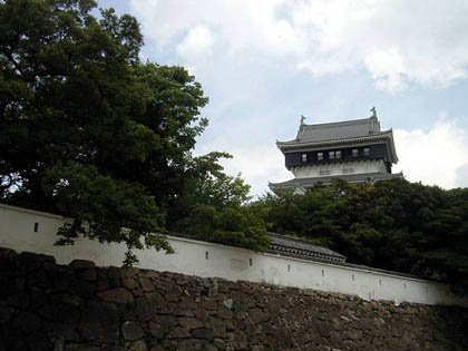 小倉城：大手門跡付近から天守を望む