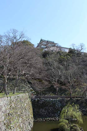 和歌山城：御橋廊下から天守を望む