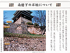 上田城：南櫓下の石垣について 説明板
