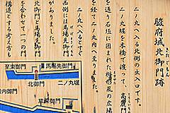 駿府城 北御門跡の説明板