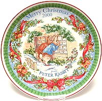 Wedgwood Peter Rabbit 2000 Christmas Plate