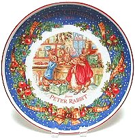 Wedgwood Peter Rabbit 2001 Christmas Plate